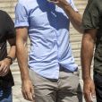 Harry Maguire, mêlé à une bagarre, quitte le tribunal de Syros, le 22 août 2020.
