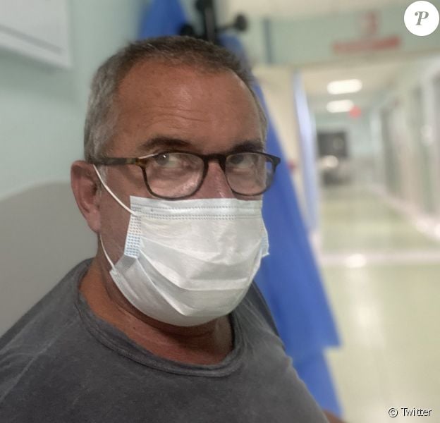 Christophe Dechavanne donne de ses nouvelles depuis l'hôpital, fin août 2020 sur Twitter.
