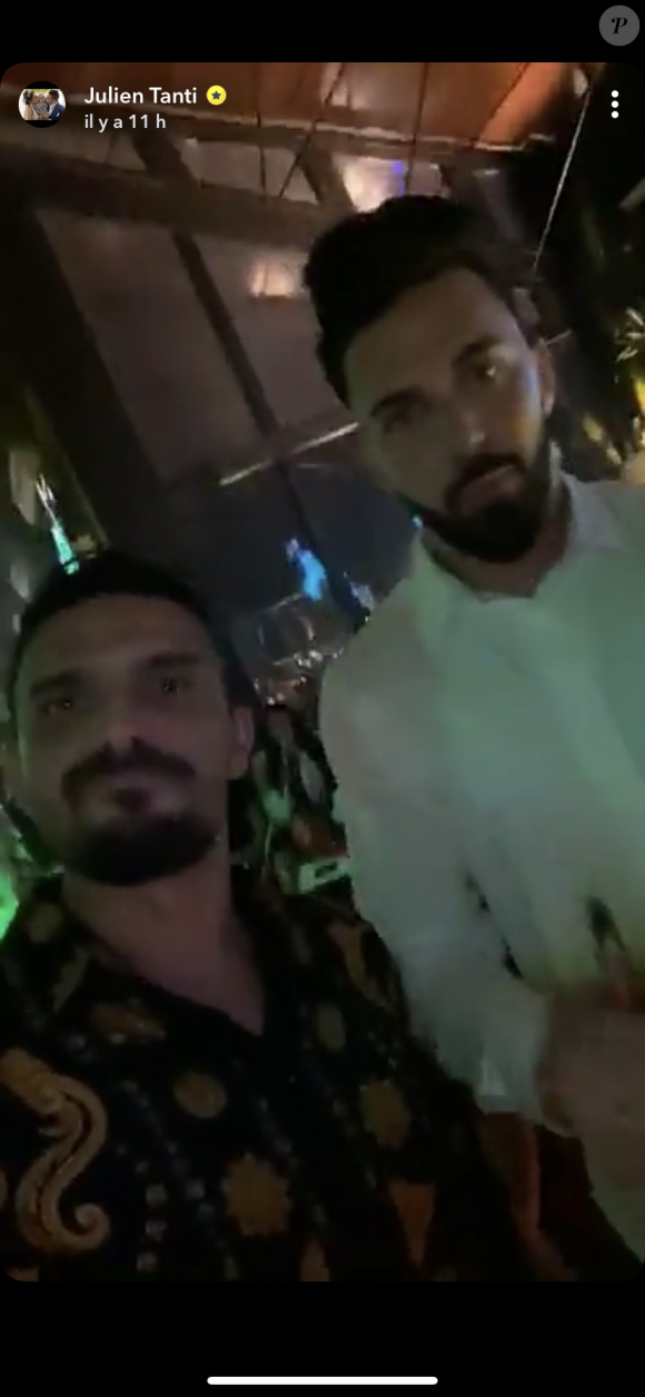 Nabilla et Thomas Vergara passent la soirée avec Manon Marsault et Julien Tanti et Maître Gims et Demdem - Snapchat, 28 août 2020
