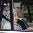 La reine Elizabeth II d'Angleterre et Le prince Philip, duc d'Edimbourg arrivent au château de Balmoral pour y passer quelques jours de vacances le 8 aout 2020.