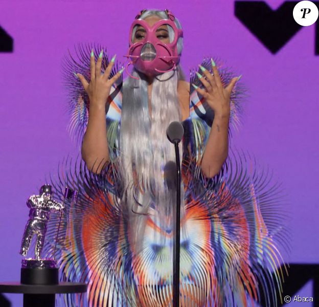 Lady Gaga - Cérémonie des MTV Video Music Awards, le 30 août 2020, à New York.