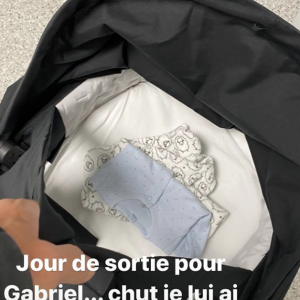 Benjamin Castaldi annonce le départ de sa femme Aurore et de leur fils Gabriel (né le 27 août 2020) de la maternité, lundi 31 août 2020 sur Instagram.