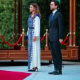 La reine rania de Jordanie et son fils le prince Hussein ben Abdallah lors des festivités pour le 74eme anniversaire de l'indépendance de la Jordanie à Amman le 25 mai 2020.