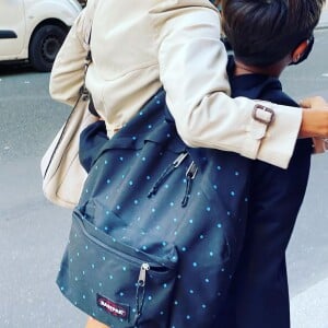 Mélissa Theuriau avec son fils Léon pour sa rentrée scolaire, sur Instagram le 1er septembre 2020.