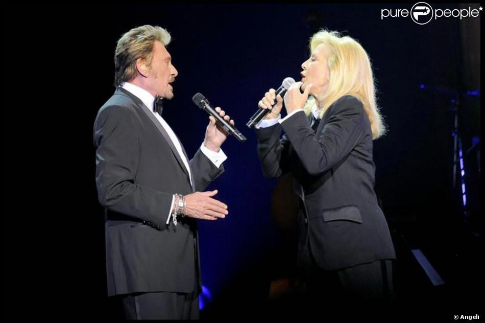 Sylvie Vartan Johnny Duo Johnny et Sylvie en duo à l'Olympia samedi 19 septembre. - Purepeople