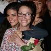 Ariane Carletti (ancienne animatrice du Club Dorothée) et sa fille Eléonore Sarrazin-Carletti - Première de la comédie "Scènes d'été pour jeunes gens en maillots de bain" au théatre du Vingtième à Paris