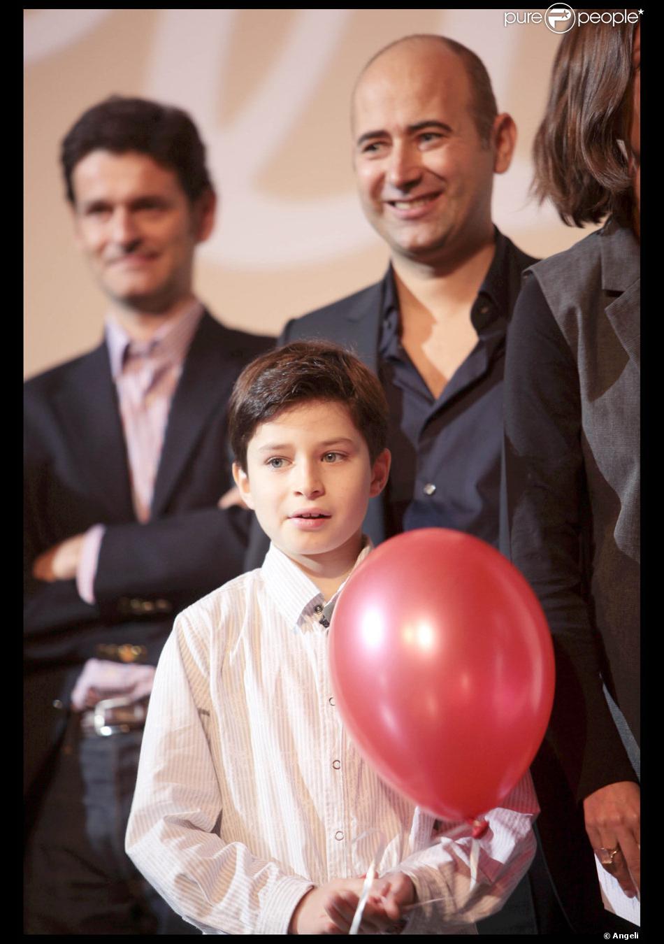 Laurent Tirard et Maxime Godart lors de la première du Petit Nicolas le 20 septembre 2009 à ...