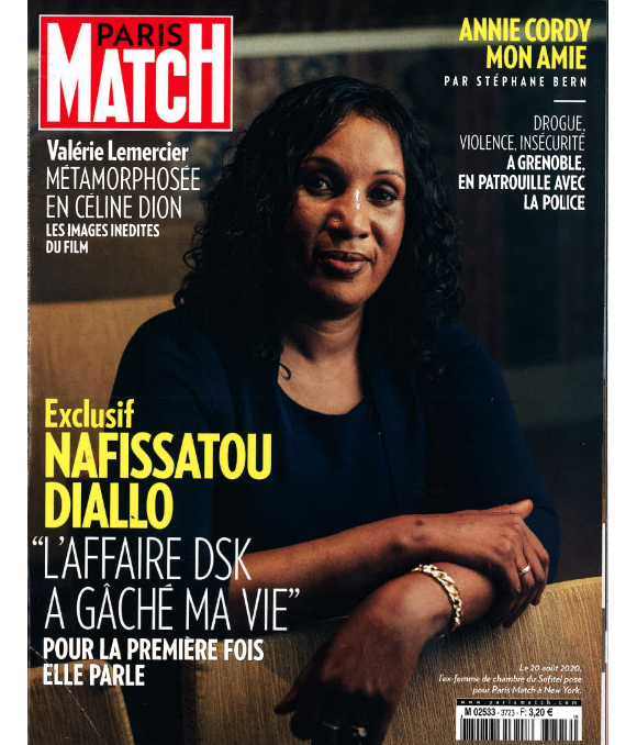 Une de Paris-Match. Interview exclusive de Nafissatou Diallo.