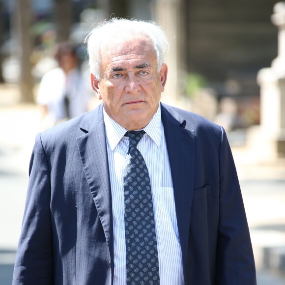 Dominique Strauss-Kahn - Obsèques de Valérie Lang au cimetière du Père Lachaise à Paris, le 25 juillet 2013.