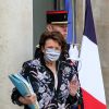 Roselyne Bachelot, ministre de la Culture à la sortie du conseil des ministres de rentrée du 3 septembre 2020, au palais de l'Elysée à Paris. © Stéphane Lemouton / Bestimage