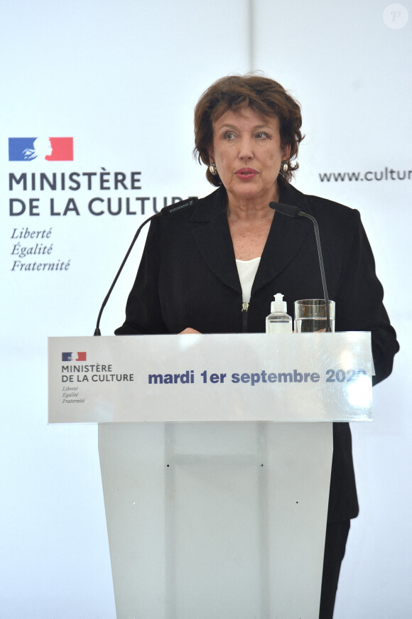Roselyne Bachelot, ministre de la culture - Roselyne.Bachelot lors de la passation de pouvoir du directeur de l'opéra de Paris au ministère de la culture le 1er septembre 2020.  