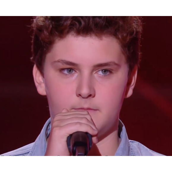 Maxence, candidat de "The Voice Kids 7" dans l'équipe de Soprano - 12 septembre 2020, TF1