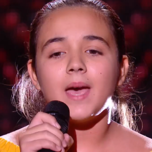 Emma, candidate de "The Voice Kids 7" dans l'équipe de Patrick Fiori - 12 septembre 2020, TF1