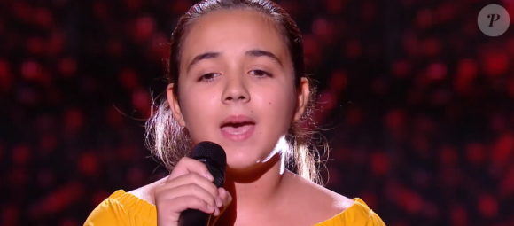 Emma, candidate de "The Voice Kids 7" dans l'équipe de Patrick Fiori - 12 septembre 2020, TF1