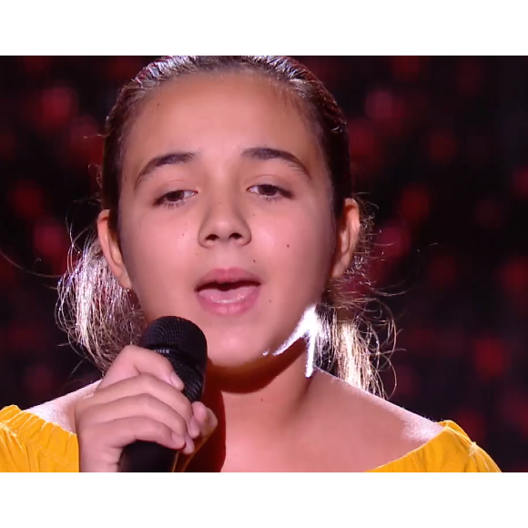 Emma, candidate de "The Voice Kids 7" dans l'équipe de Patrick Fiori - 12 septembre 2020, TF1