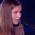 Tess, candidate de "The Voice Kids 7" dans l'équipe de Jenifer - 12 septembre 2020, TF1