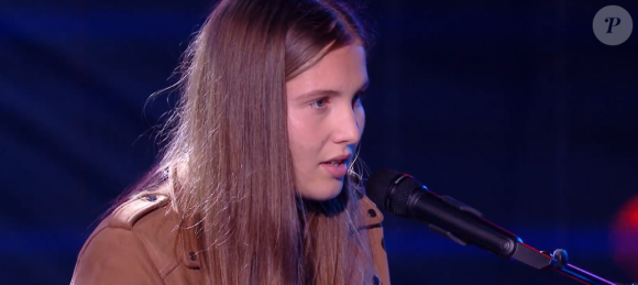 Tess, candidate de "The Voice Kids 7" dans l'équipe de Jenifer - 12 septembre 2020, TF1