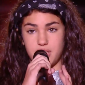 Eva, candidate de "The Voice Kids 7" dans l'équipe de Jenifer - 12 septembre 2020, TF1