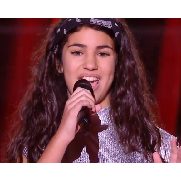 Eva, candidate de "The Voice Kids 7" dans l'équipe de Jenifer - 12 septembre 2020, TF1