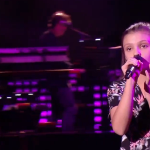 Chloé, candidate de "The Voice Kids 7" dans l'équipe de Kendji Girac - 12 septembre 2020, TF1