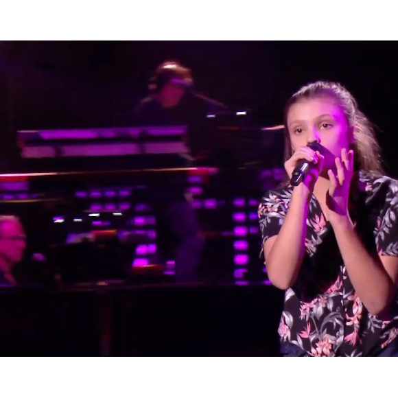 Chloé, candidate de "The Voice Kids 7" dans l'équipe de Kendji Girac - 12 septembre 2020, TF1