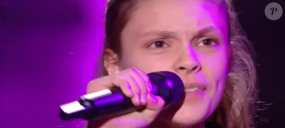 Chloé, candidate de "The Voice Kids 7" dans l'équipe de Kendji Girac - 12 septembre 2020, TF1