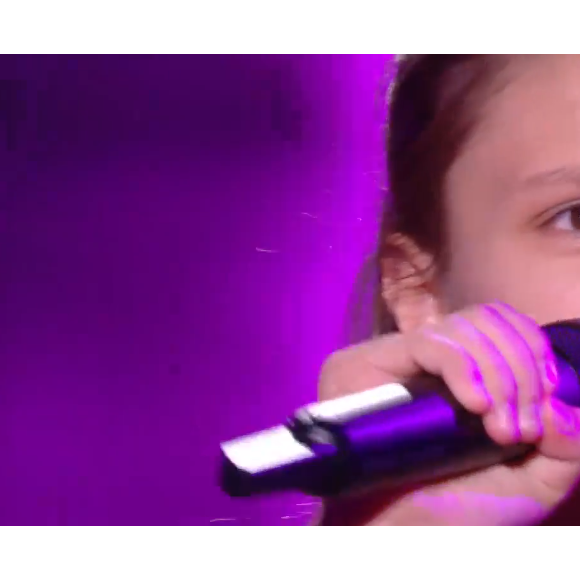 Chloé, candidate de "The Voice Kids 7" dans l'équipe de Kendji Girac - 12 septembre 2020, TF1