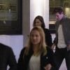 Matt Smith et Emilia Clarke quittent le restaurant Bob Bob Ricard dans le quartier de Soho. Londres, le 12 septembre 2020.