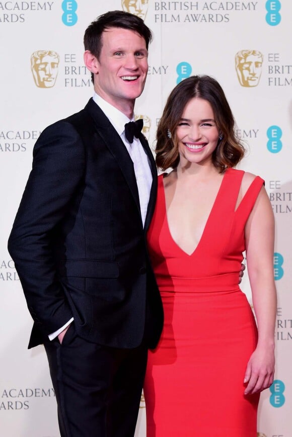 Emilia Clarke et Matt Smith assiste à la 69ème cérémonie des British Academy Film Awards (BAFTA).