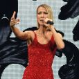 Céline Dion en concert à l'American Airlines Arena dans le cadre de sa tournée "Courage World Tour" à Miami