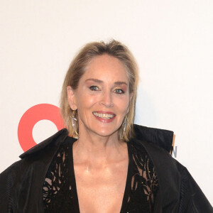 Sharon Stone - Photocall de la soirée "The Elton John AIDS foundation Academy Awards" à Los Angeles. Le 9 février 2020.