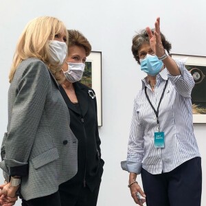 Brigitte Macron et Roselyne Bachelot à Arts Paris 2020.