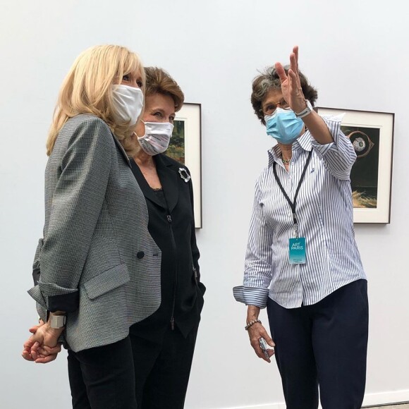 Brigitte Macron et Roselyne Bachelot à Arts Paris 2020.