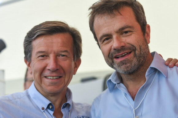 TF1 - Gilles Pelisson and Thierry Thuillier (head of information) en 2018.