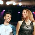 Billy Crawford et Lorie en concert Open du Coeur à Paris, le 11 juin 2002