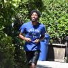 Exclusif - Chadwick Boseman fait son jogging à Los Angeles, le 13 juin 2020.
