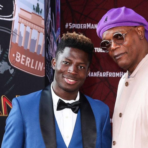 Rolo Jch, Samuel L. Jackson - Les célébrités assistent à la première de "Spider-Man : Far from home" au Chinese Theatre à Los Angeles, le 26 juin 2019.