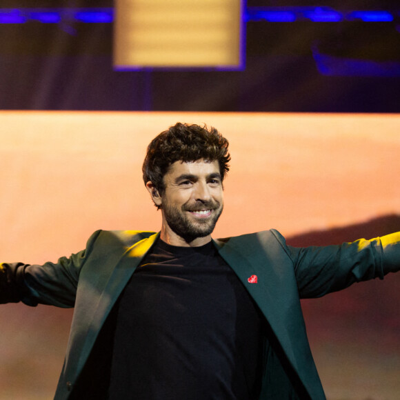 Le chanteur espagnol Agustin Galiana (parrain du Télévie 2020) lors de la 32ème édition du Télévie, l'opération de récolte de dons de RTL Belgium au profit du Fonds de la recherche scientifique (FNRS) pour aider la lutte contre la leucémie et le cancer. Belgique, Bruxelles, le 19 septembre 2020
