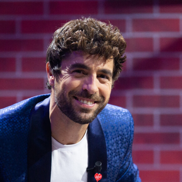 Le chanteur espagnol Agustin Galiana (parrain du Télévie 2020) lors de la 32ème édition du Télévie, l'opération de récolte de dons de RTL Belgium au profit du Fonds de la recherche scientifique (FNRS) pour aider la lutte contre la leucémie et le cancer. Belgique, Bruxelles, le 19 septembre 2020