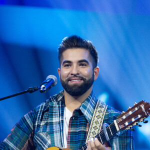 Kendji Girac lors de la 32ème édition du Télévie, l'opération de récolte de dons de RTL Belgium au profit du Fonds de la recherche scientifique (FNRS) pour aider la lutte contre la leucémie et le cancer. Belgique, Bruxelles, le 19 septembre 2020