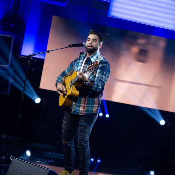 Kendji Girac lors de la 32ème édition du Télévie, l'opération de récolte de dons de RTL Belgium au profit du Fonds de la recherche scientifique (FNRS) pour aider la lutte contre la leucémie et le cancer. Belgique, Bruxelles, le 19 septembre 2020