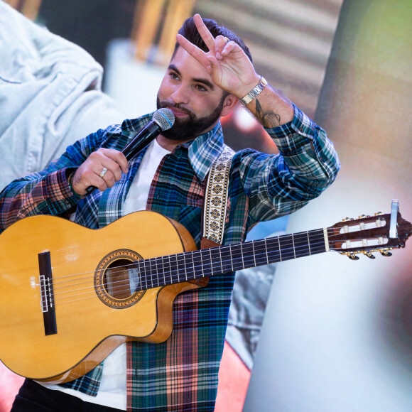 Kendji Girac lors de la 32ème édition du Télévie, l'opération de récolte de dons de RTL Belgium au profit du Fonds de la recherche scientifique (FNRS) pour aider la lutte contre la leucémie et le cancer. Belgique, Bruxelles, le 19 septembre 2020