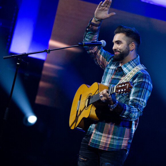 Kendji Girac lors de la 32ème édition du Télévie, l'opération de récolte de dons de RTL Belgium au profit du Fonds de la recherche scientifique (FNRS) pour aider la lutte contre la leucémie et le cancer. Belgique, Bruxelles, le 19 septembre 2020