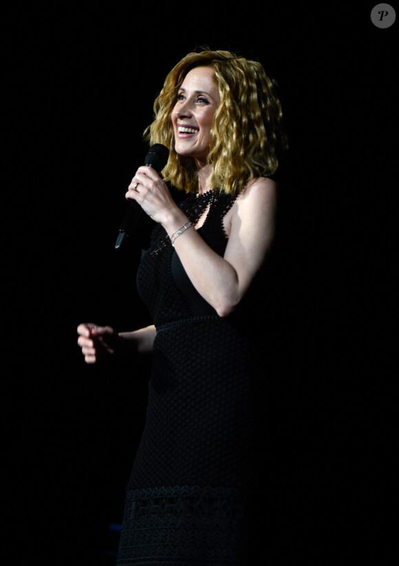 Lara Fabian en concert au Zenith de Paris, France, le 16 juin 2018. © BOV/Bestimage 