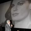 Exclusif - Alain Delon lors de la projection du film La Piscine en marge d'une exposition organisée par la ville de Boulogne-Billancourt en novembre 2011.