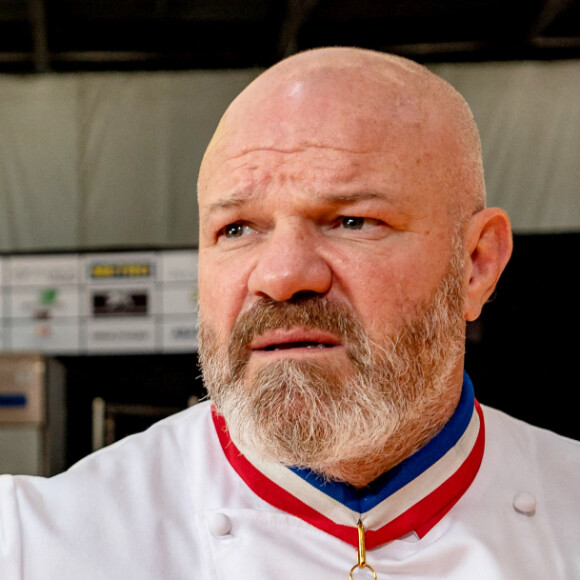 Exclusif - Philippe Etchebest préside le salon français de la restauration "Expotel" à Bordeaux. Il dirige aussi la journée des chefs et sa compétion regroupant 22 Etoiles sur l'évènement, le 25 Novembre 2019. © Patrick Bernard/ Bestimage