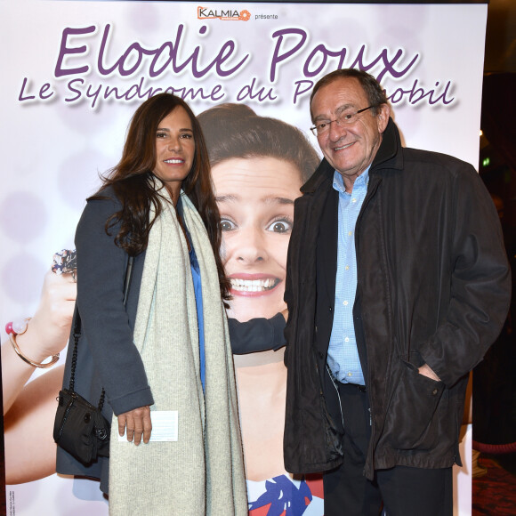 Exclusif - Jean-Pierre Pernaut et sa femme Nathalie Marquay - Les célébrités assistent au One Woman Show de l'humoriste E.Poux "Le syndrome du Playmobil" au Casino de Paris, France, le 15 avril 2019. © Pierre Perusseau/Bestimage