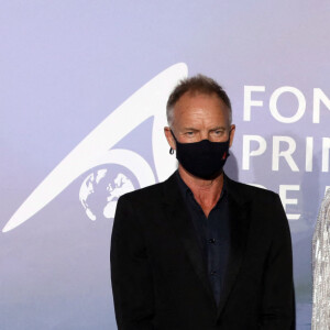 Sting, la princesse Charlène de Monaco, le prince Albert II de Monaco lors du photocall du gala "Monte-Carlo Gala for Planetary Health" organisé par la Fondation Prince Albert II de Monaco le 24 septembre 2020. © Jean-François Ottonello / Nice Matin / Bestimage