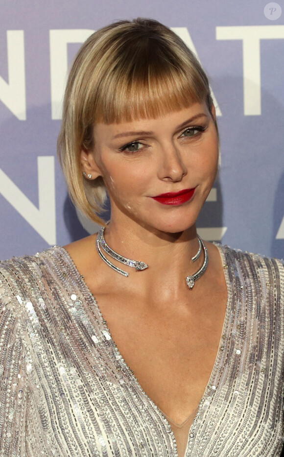 La princesse Charlène lors du photocall du gala "Monte-Carlo Gala for Planetary Health" organisé par la Fondation Prince Albert II de Monaco le 24 septembre 2020. © Jean-François Ottonello / Nice Matin / Bestimage