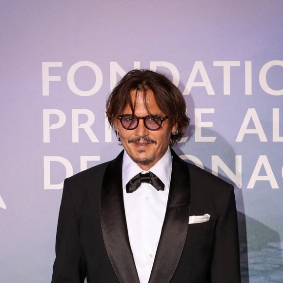 Johnny Depp lors du photocall du gala "Monte-Carlo Gala for Planetary Health" organisé par la Fondation Prince Albert II de Monaco le 24 septembre 2020. © Jean-Charles Vinaj / Pool Monaco / Bestimage